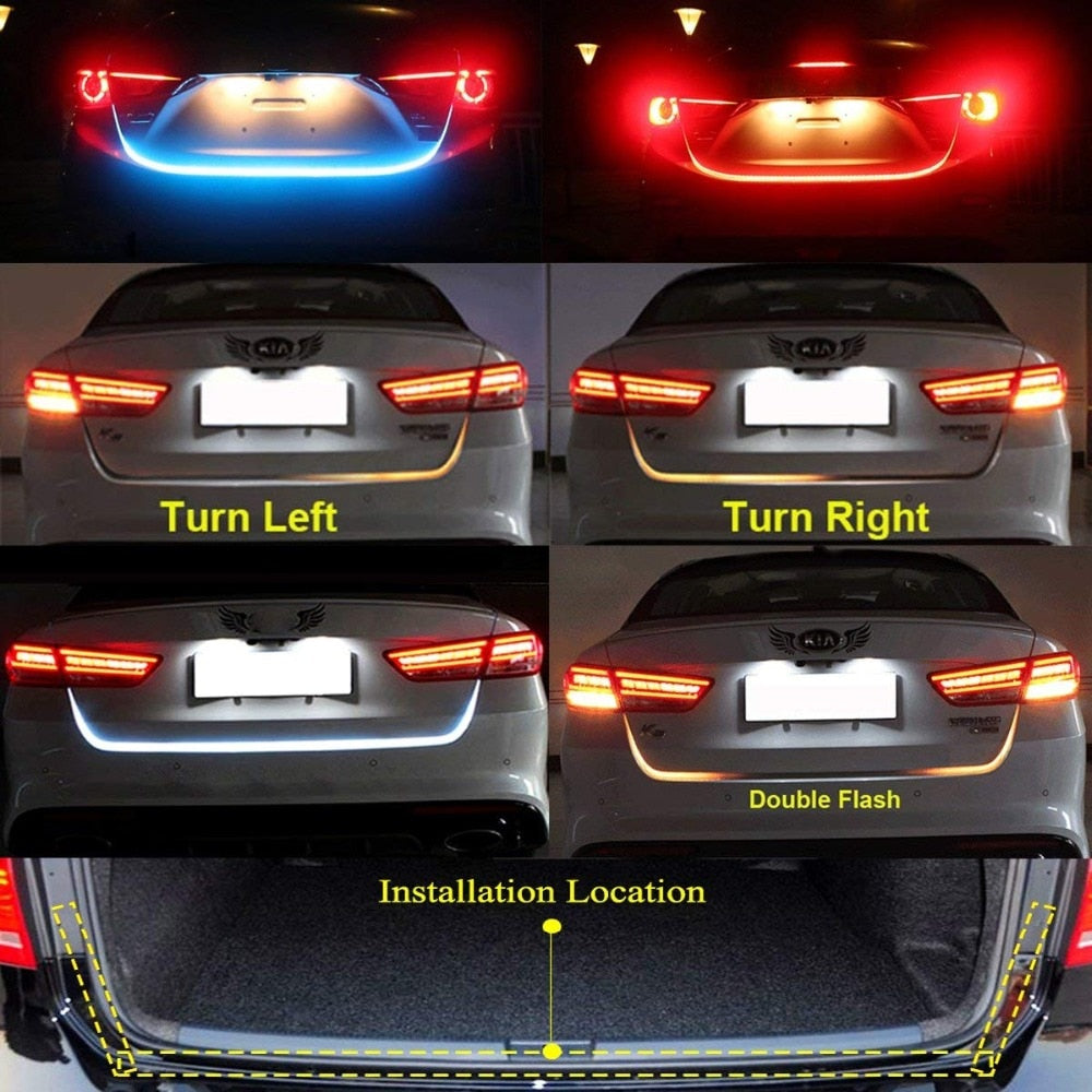 Dynamic rear LED strip