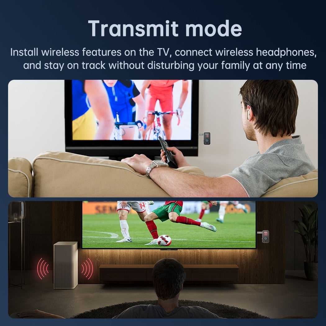 Adaptateur audio AUX Bluetooth 5.3 Prise 3,5 mm
