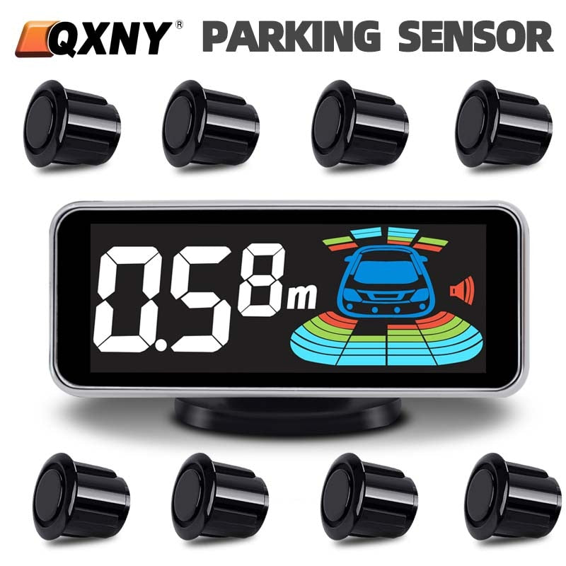 Radar de recul 8 capteurs arrière, Avant Parkassist tronic composé de moniteur d'affichage LED de la distance avec signalisation sonore