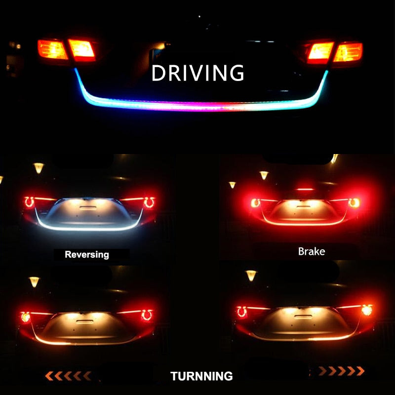 Dynamic rear LED strip