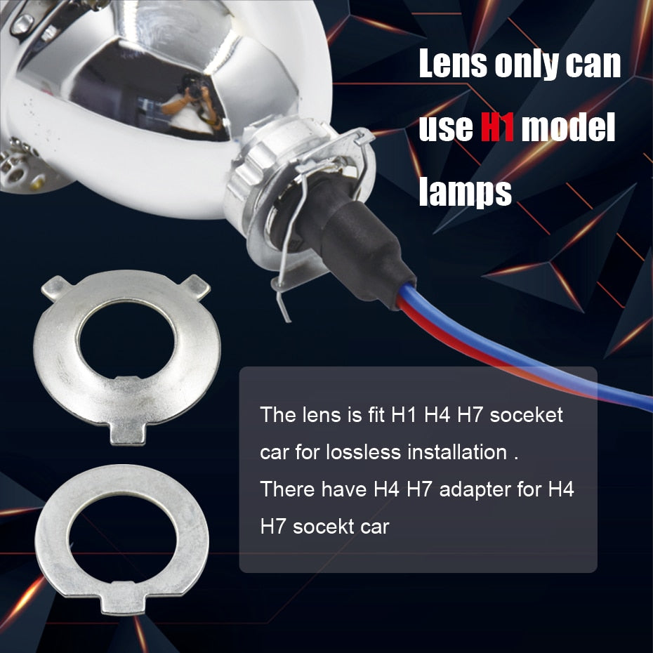 Ronan 2.5, Bi xenon lens projector with Angel Eyes DRL with turn signal
