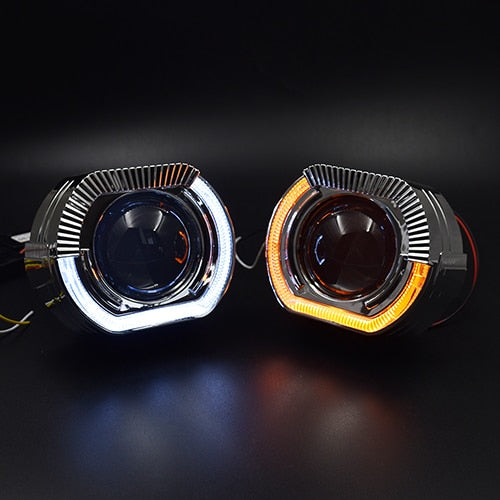 Ronan 2.5, Bi xenon lens projector with Angel Eyes DRL with turn signal