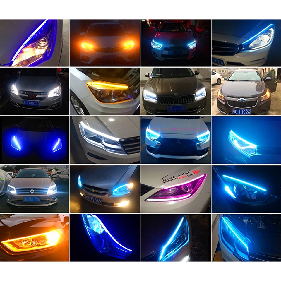 Start-Scan LED DRL Auto Daytime Running Lights with Sequential Turn Signal