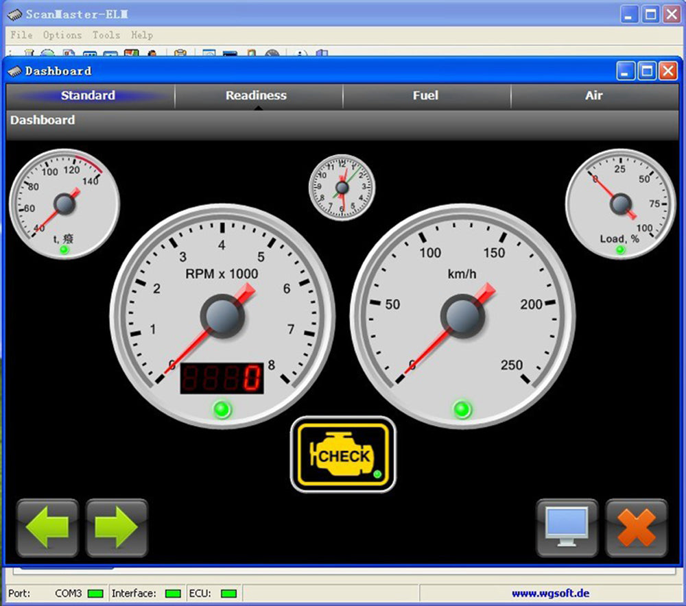 ELM327 OBDII fault code reader
