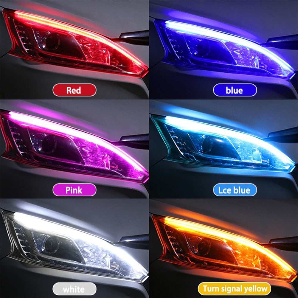 LED daytime running light with Start Sequential Scan and 12V indicator