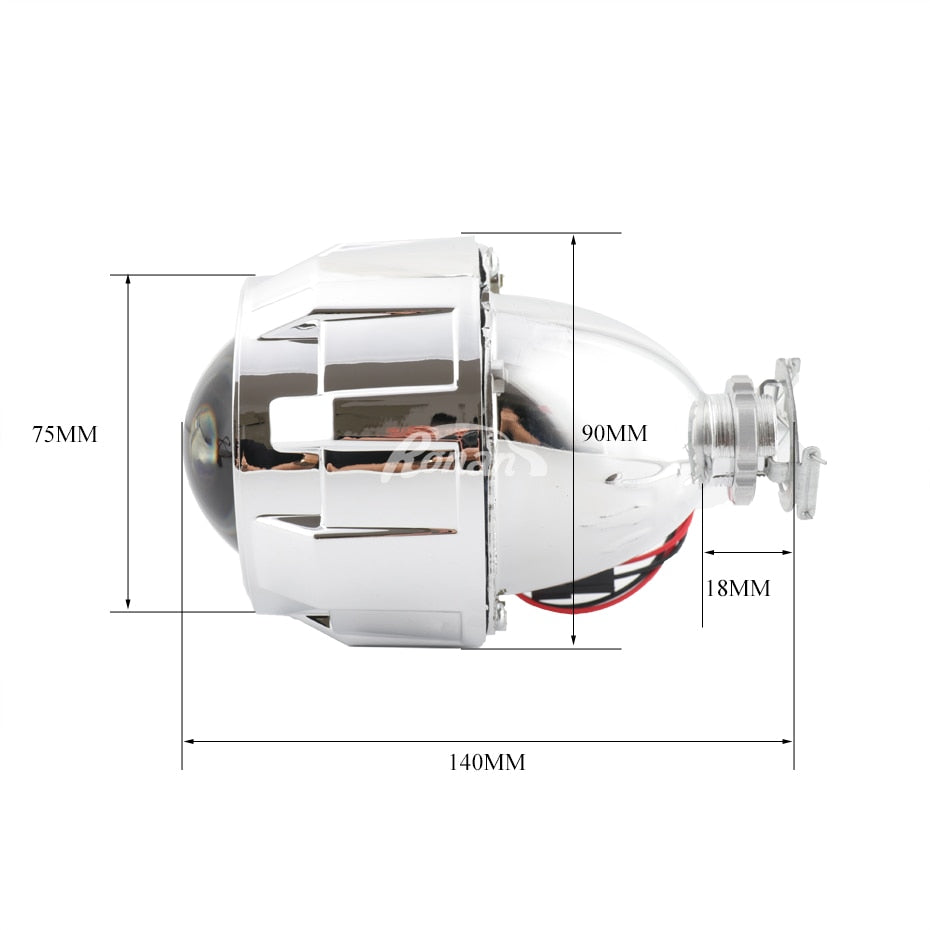 Projector Lens H1 RONAN 2.5''Ver8.1 Blue Honeycomb Bi Xenon