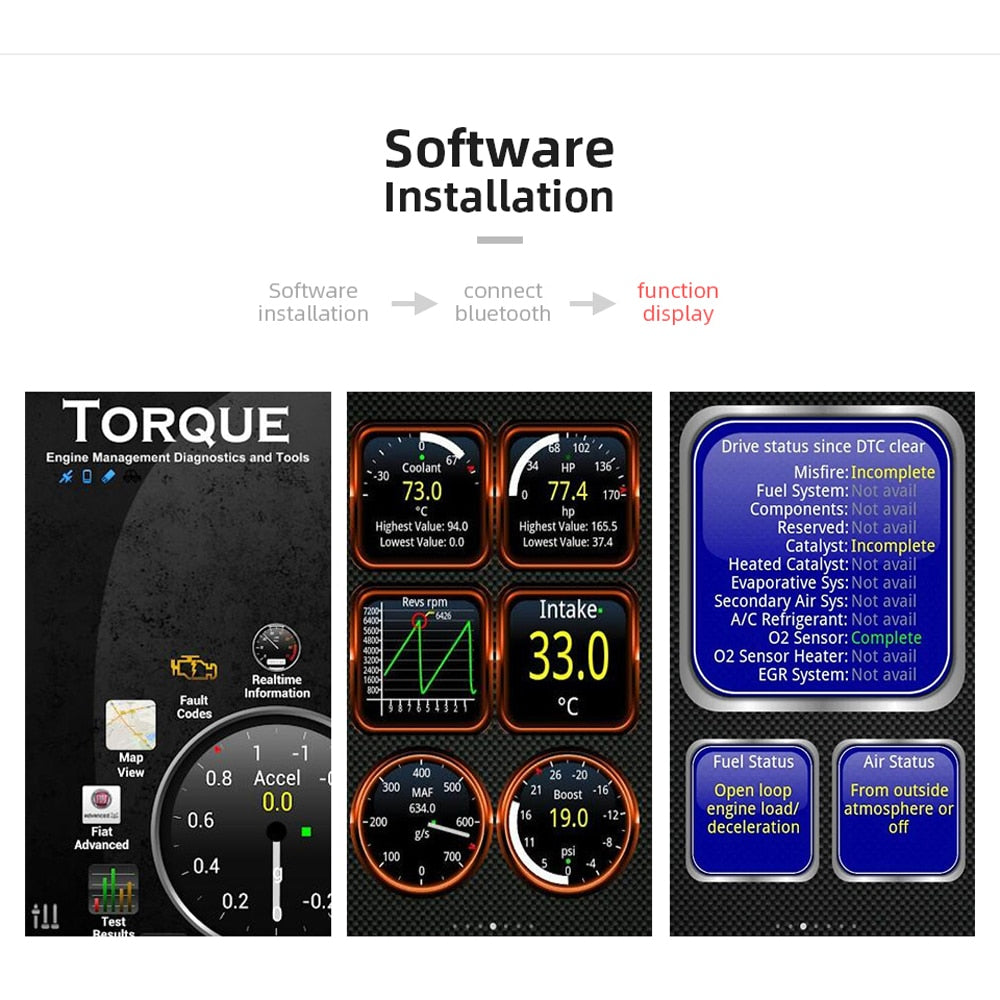 ELM327 OBDII fault code reader