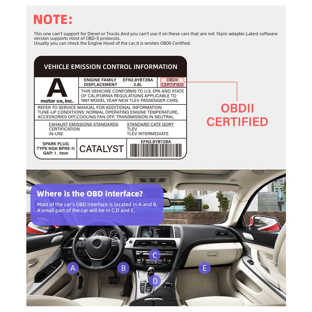 ELM327 OBDII fault code reader