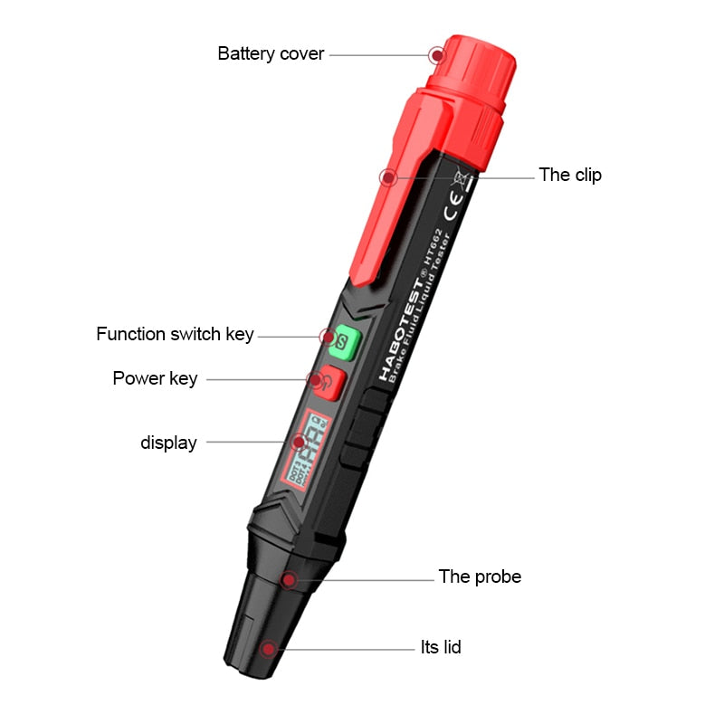 Digital Car Brake Fluid Tester DOT3/DOT4/DOT5.1