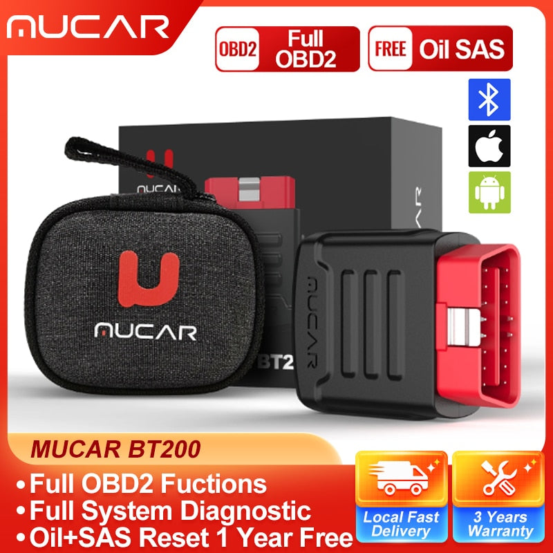 MUCAR BT200/BT200 PRO Bluetooth Wifi Automotive Diagnostic Tools for All Car Auto Obd 2.