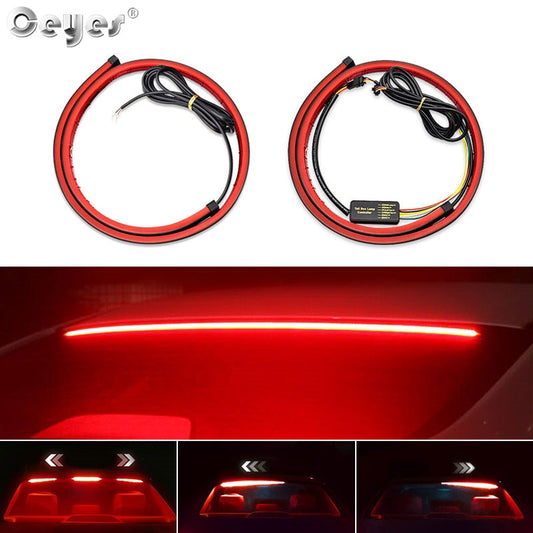 Red flexible LED strips 100 cm brake lights with sequential flashing